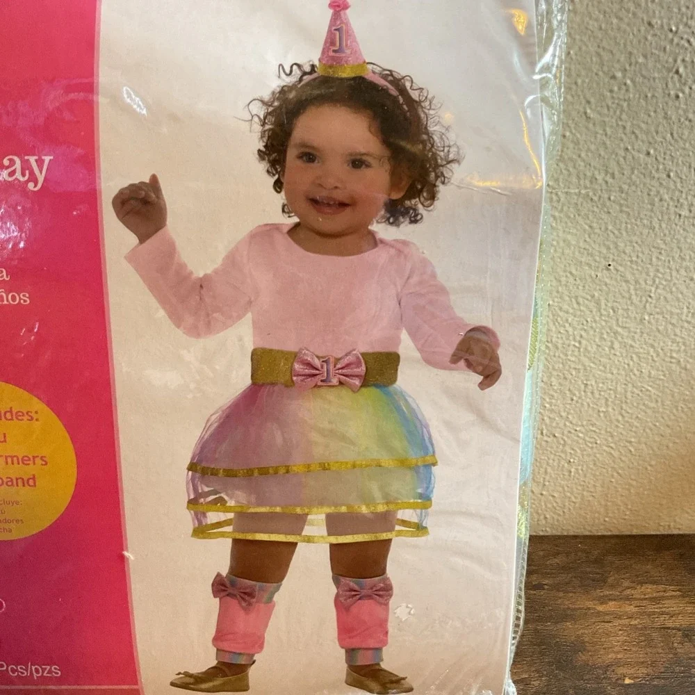 New Amscan Girls 1st Birthday Kit Suit Yourself Toddler Child‎ Costume